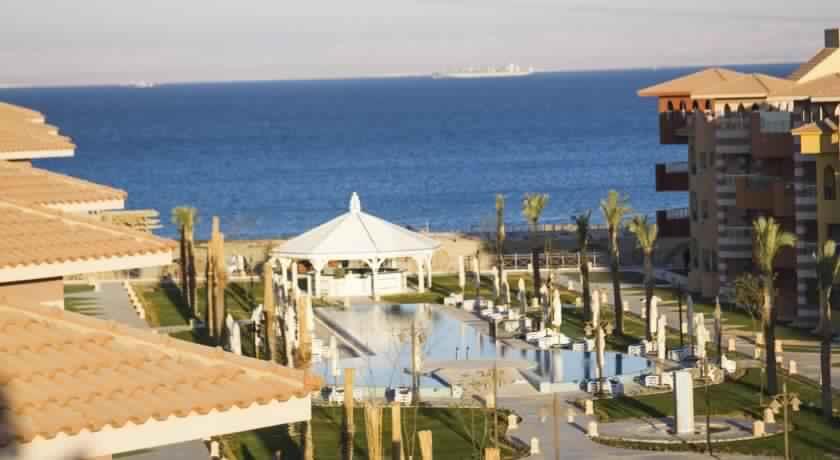Sea View Chalet With Garden At Porto South Beach - Families Only Ain Sukhna Exteriör bild
